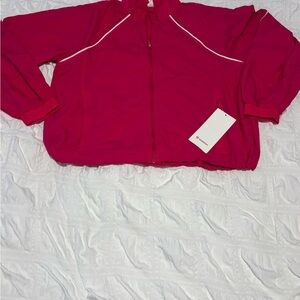 Lululemon Athletica Fuchsia Bomber Jacket